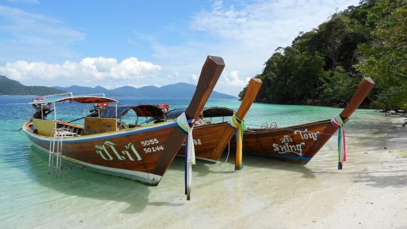 Bateaux en Thaïlande