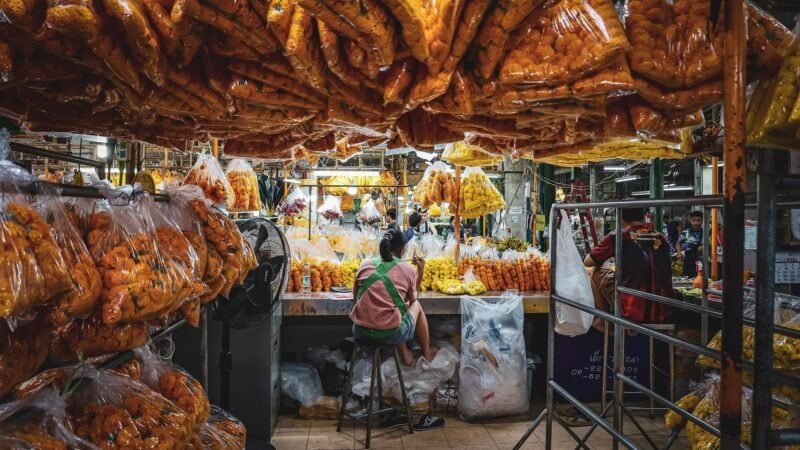 Marché aux fleurs Bangkok