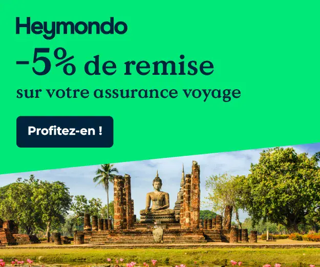 Heymondo : -5% de remise sur votre assurance voyage Thaïlande